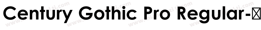Century Gothic Pro Regular字体转换